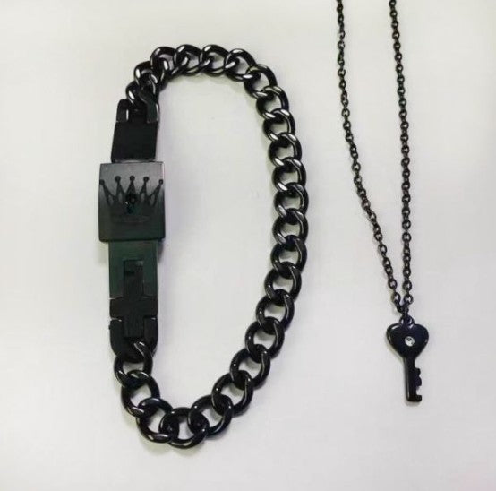 Venta al por mayor collar de pulsera de acero inoxidable para el día de San Valentín